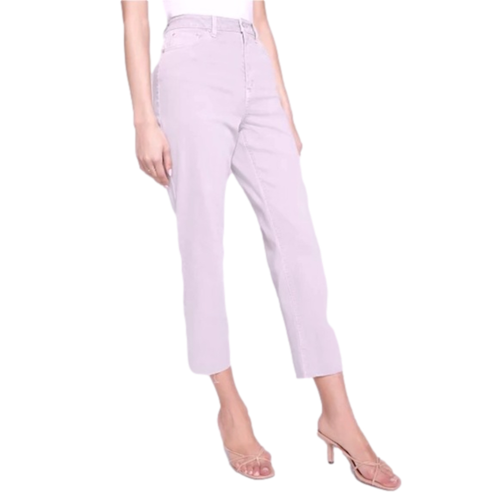 Distressed Lilac Mom Jeans Purple